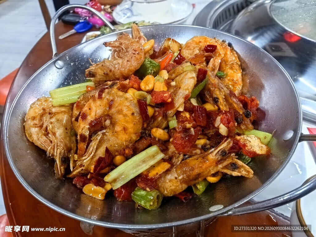 干锅香辣大虾