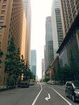 城市核心区街道街景