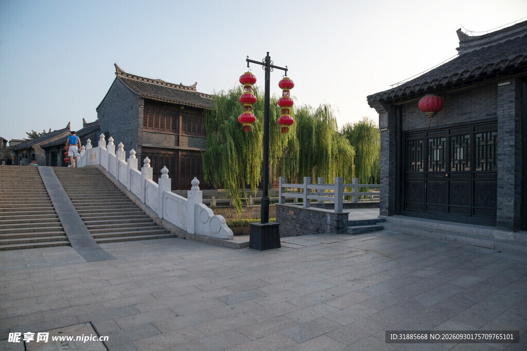 古街中式建筑风光