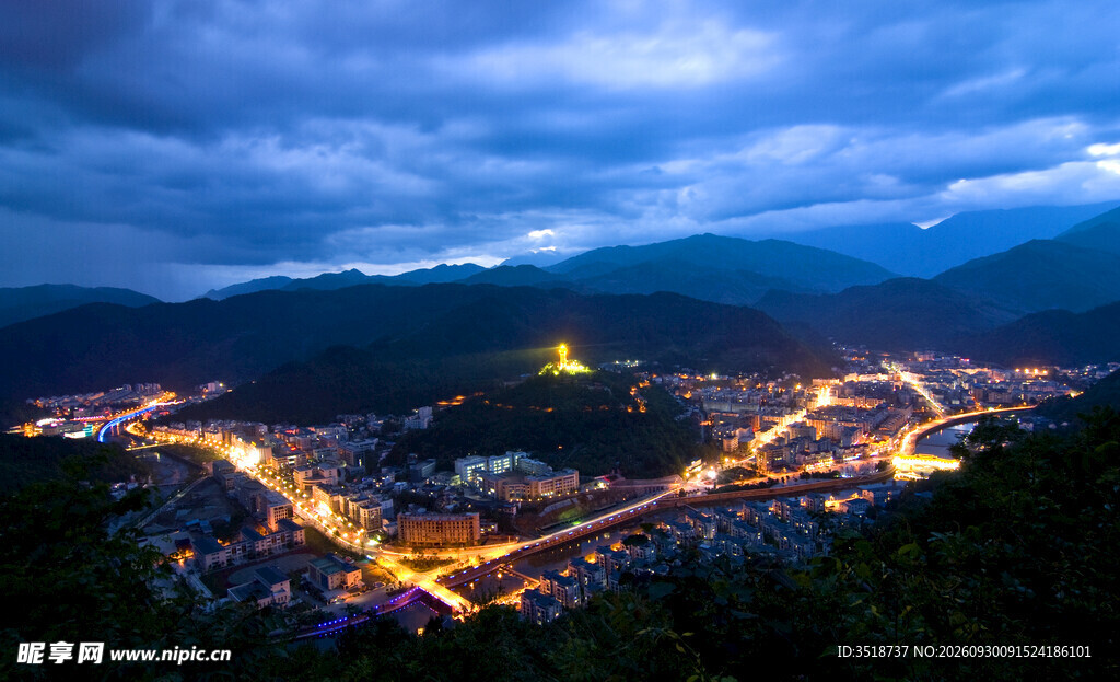 县城夜景