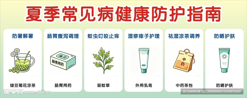 夏季常见病健康防护指南
