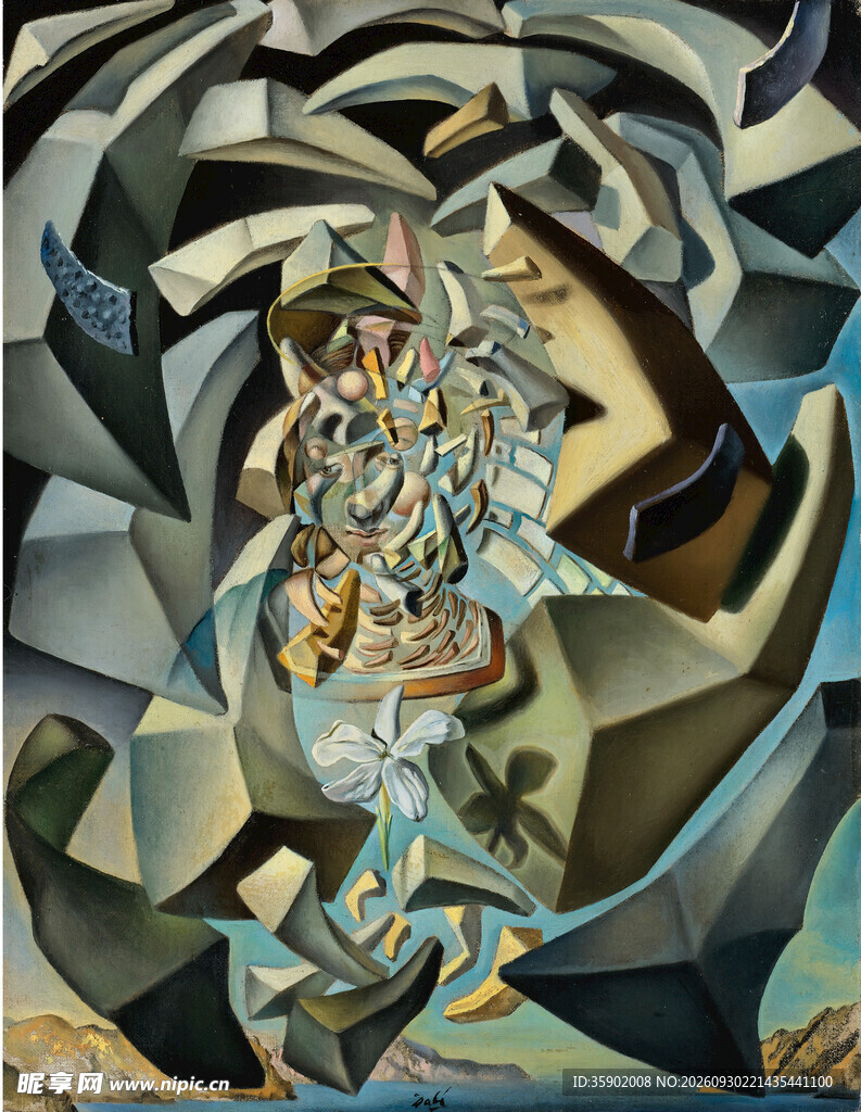 立体主义抽象静物油画