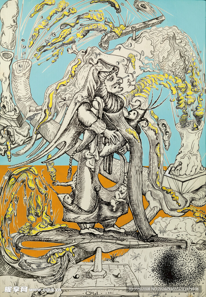 古风飞天艺术插画