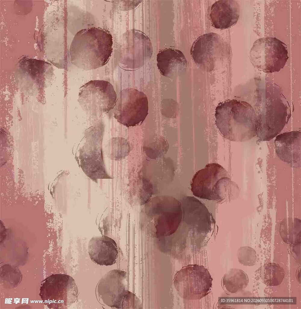 复古粉调水彩斑点纹理