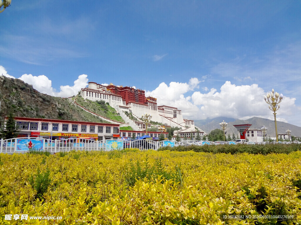 高原藏式建筑风光