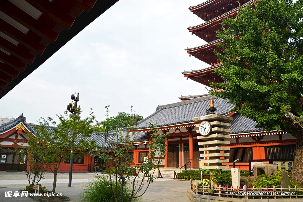 日式古寺建筑风光
