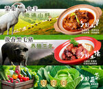 农家菜 红烧肉 风干羊肉
