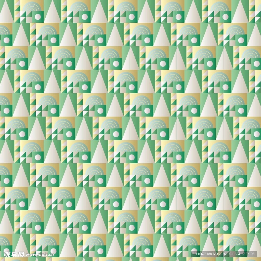 清新几何无缝图案