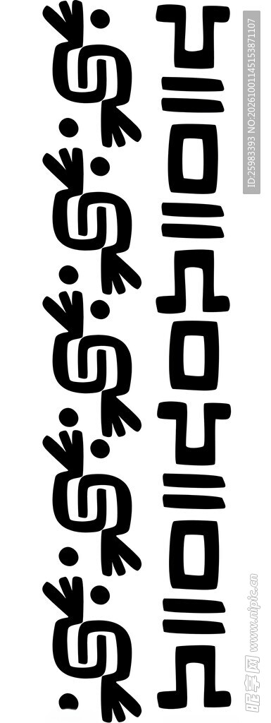 玛雅回纹纹样