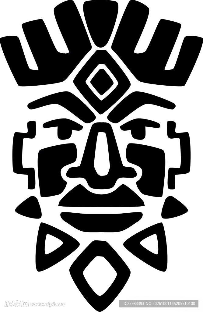 玛雅酋长纹样
