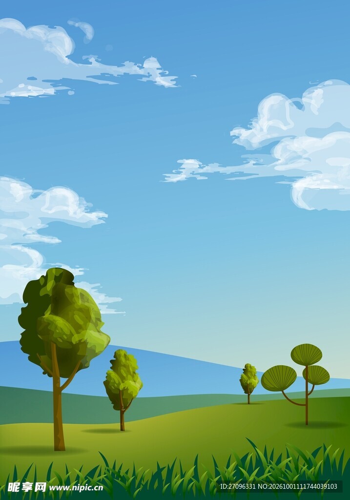户外风景插画