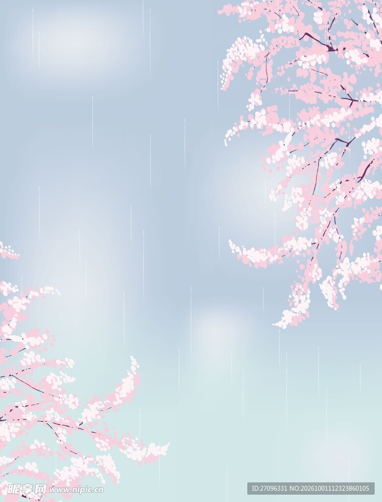 樱花雨背景