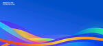 蓝底炫彩背景