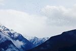 雪山云雾山野风光