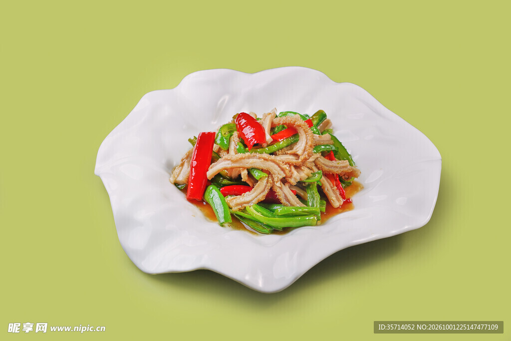 青红椒炒牛肚