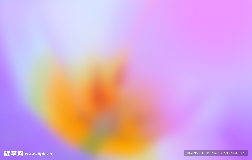 紫橙柔焦渐变抽象背景