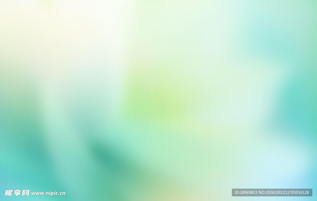清新浅绿渐变朦胧背景