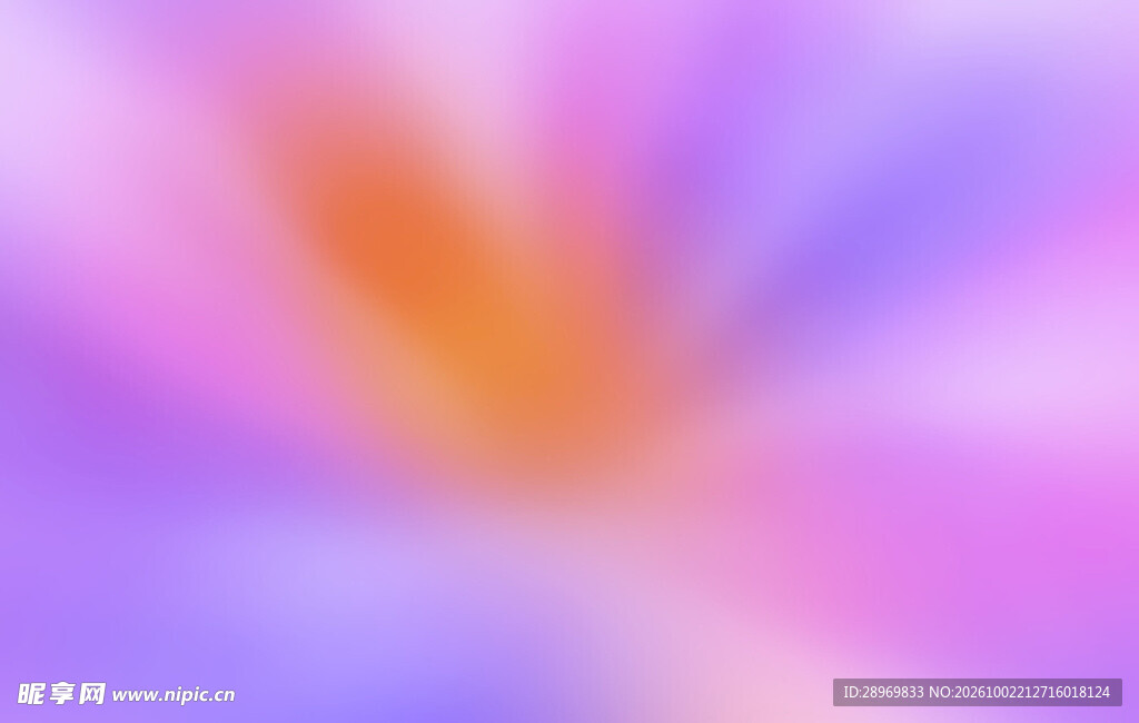 紫橙柔焦渐变背景
