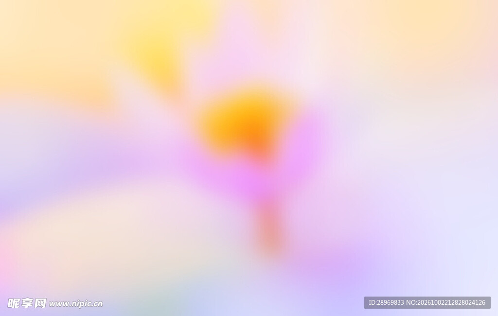 橙紫柔色渐变光晕背景