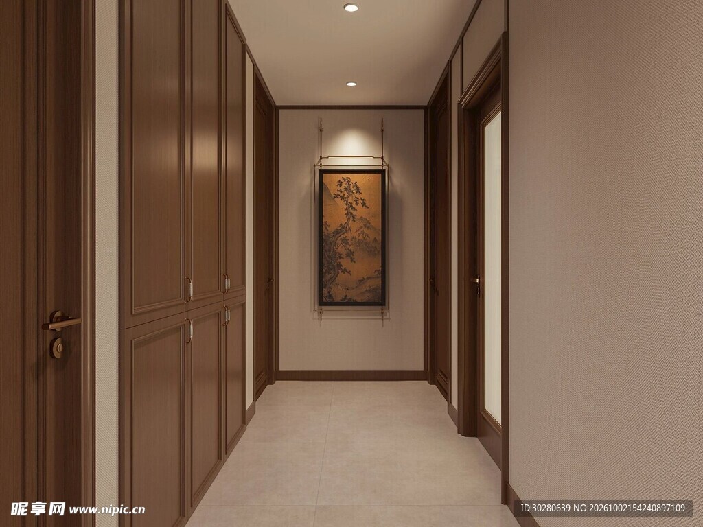 新中式家居走廊设计