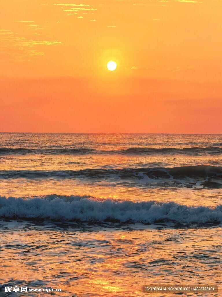 海上日落唯美风光