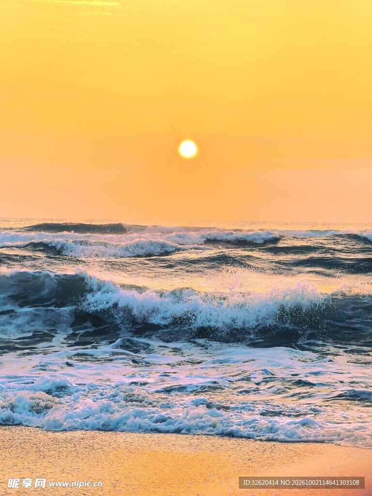 海上日落唯美风光