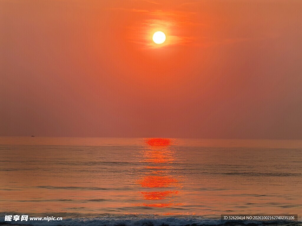 海上日落唯美风光