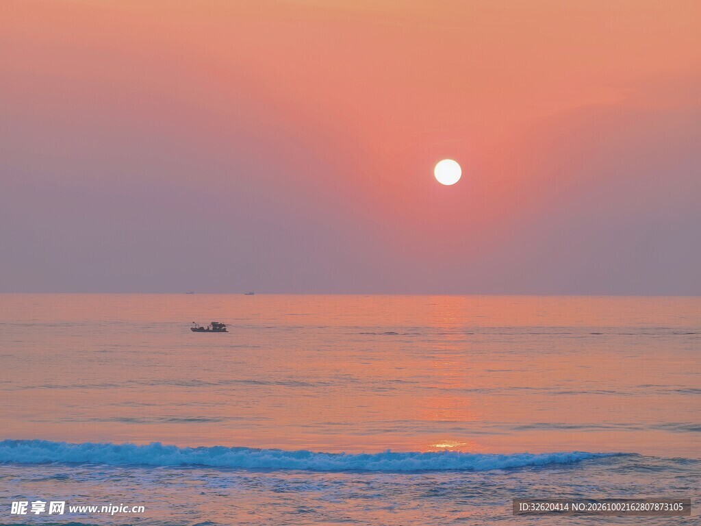 海上日落唯美风光