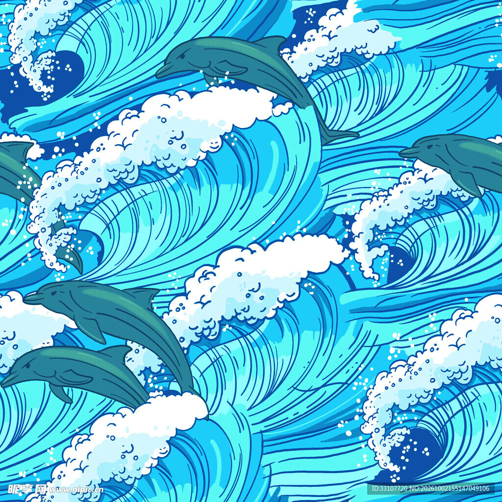 海浪海豚