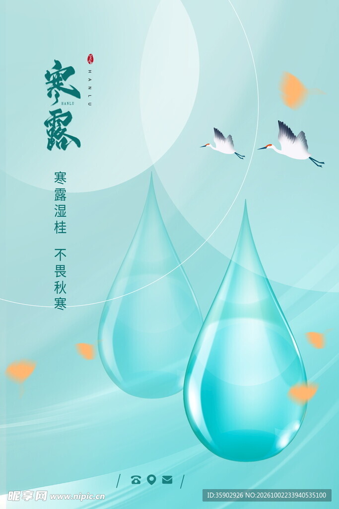 寒露节气主题海报
