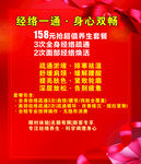 经络养生套餐促销海报