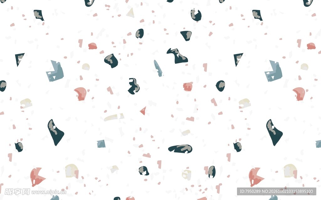 清新淡彩碎花无缝背景