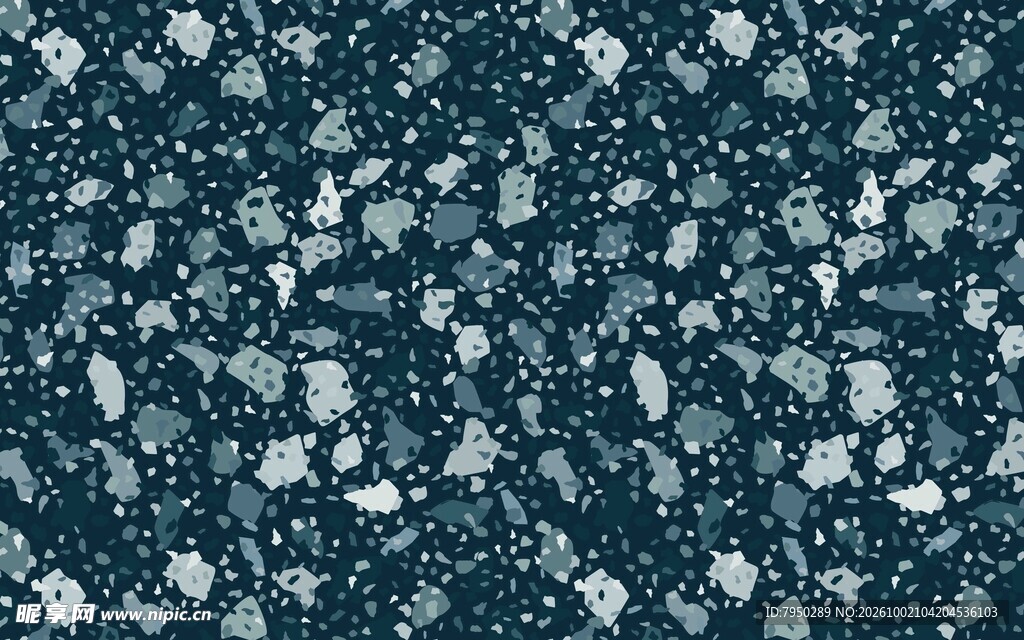 深蓝色水磨石纹理背景