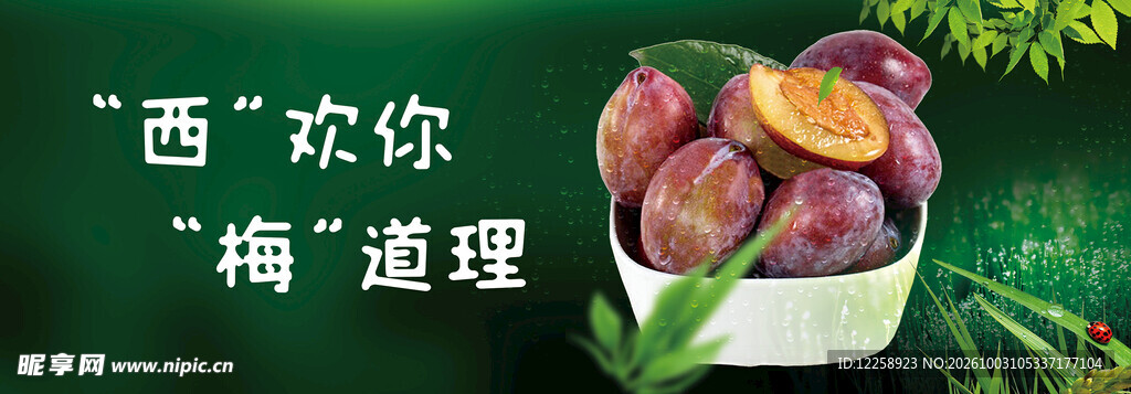 西梅创意宣传素材