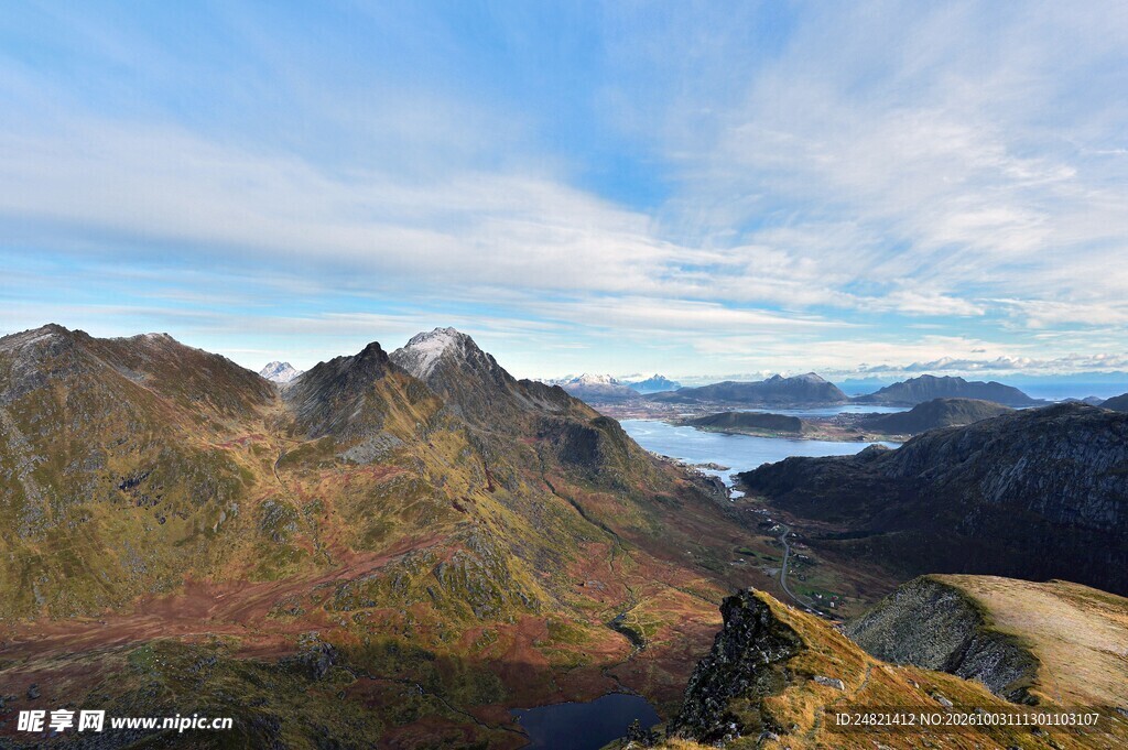 山野湖景自然风光