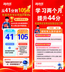学员提分宣传海报