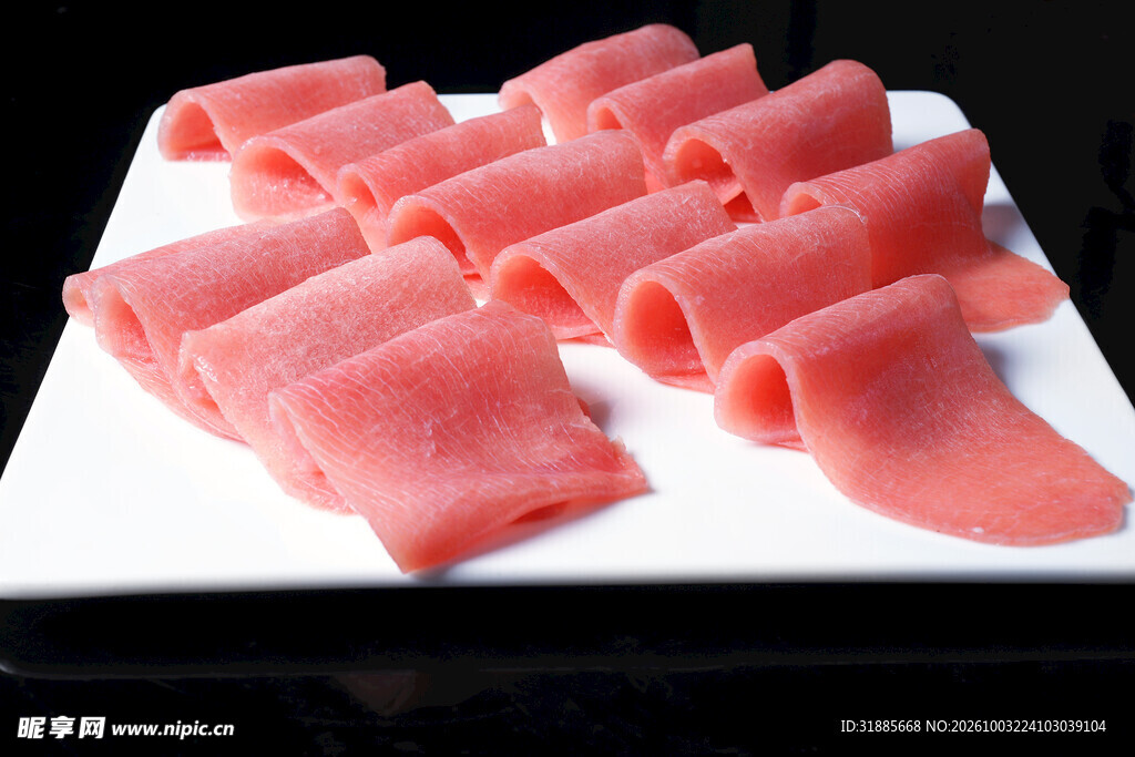生鲜火锅瘦肉卷