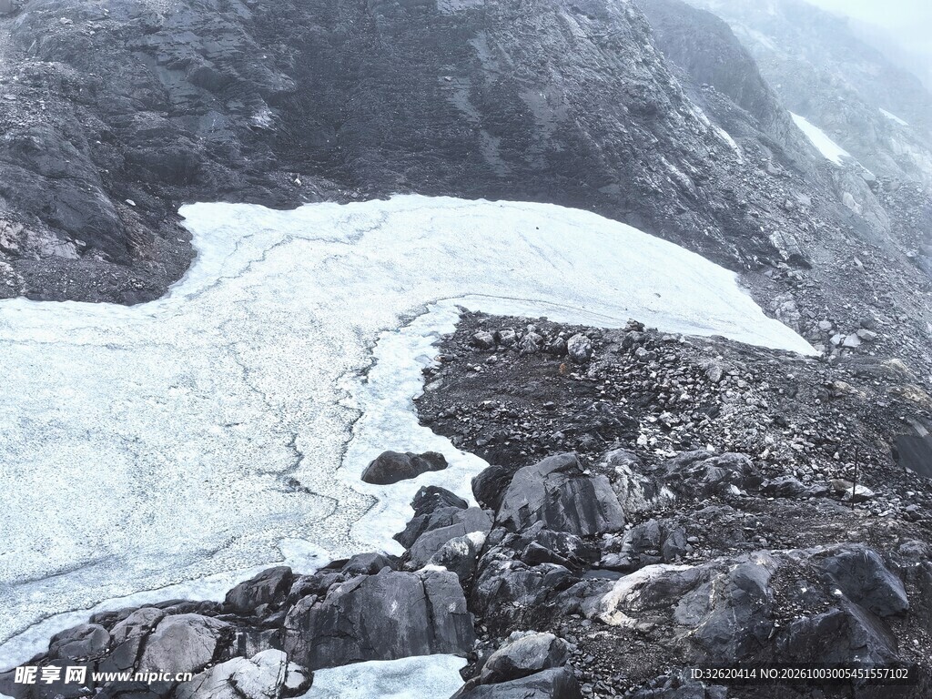 山地冰川自然景观