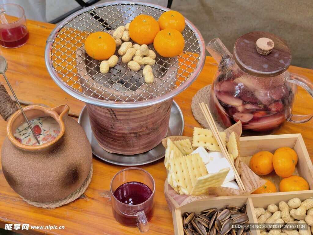 围炉煮茶雅致茶席