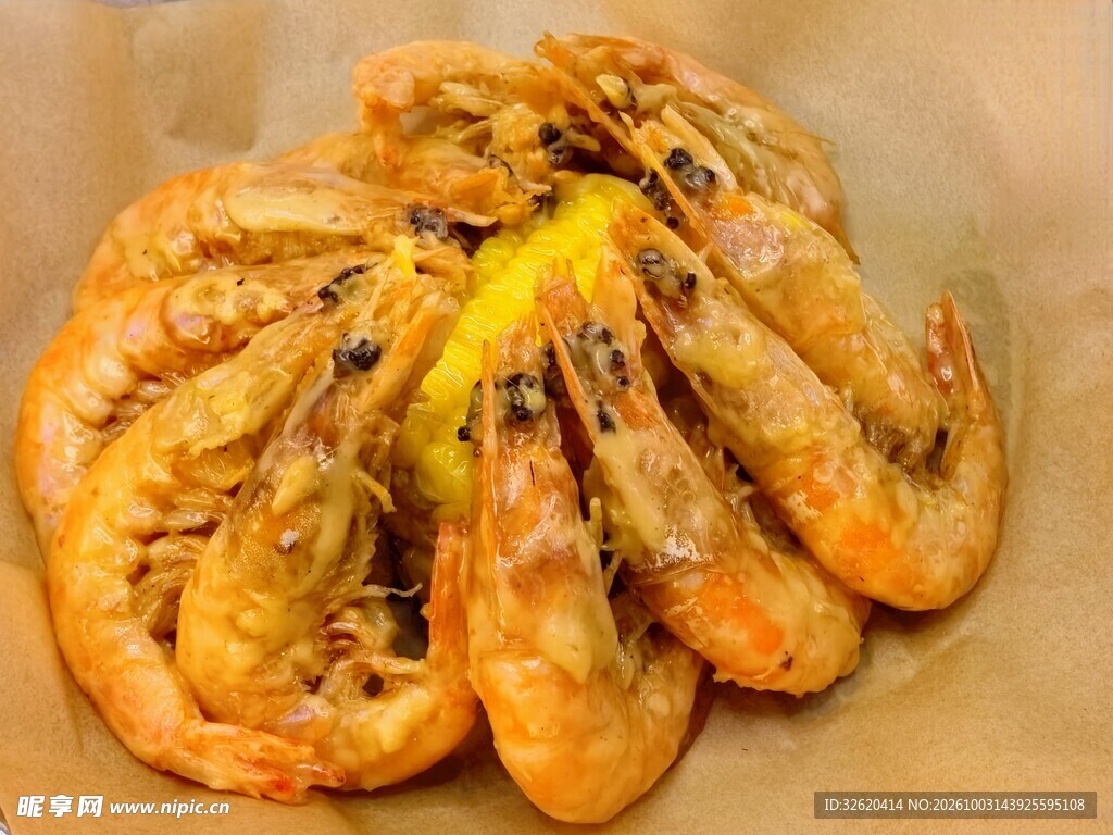 香酥炸虾美食