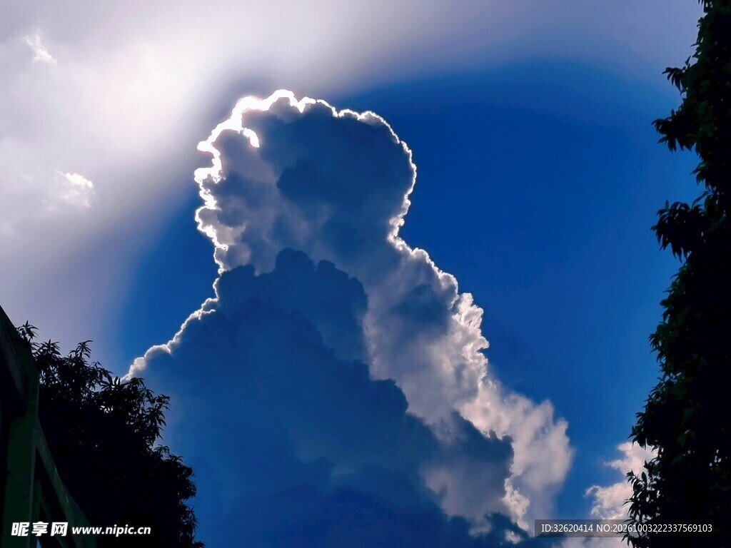 蓝天自然风景