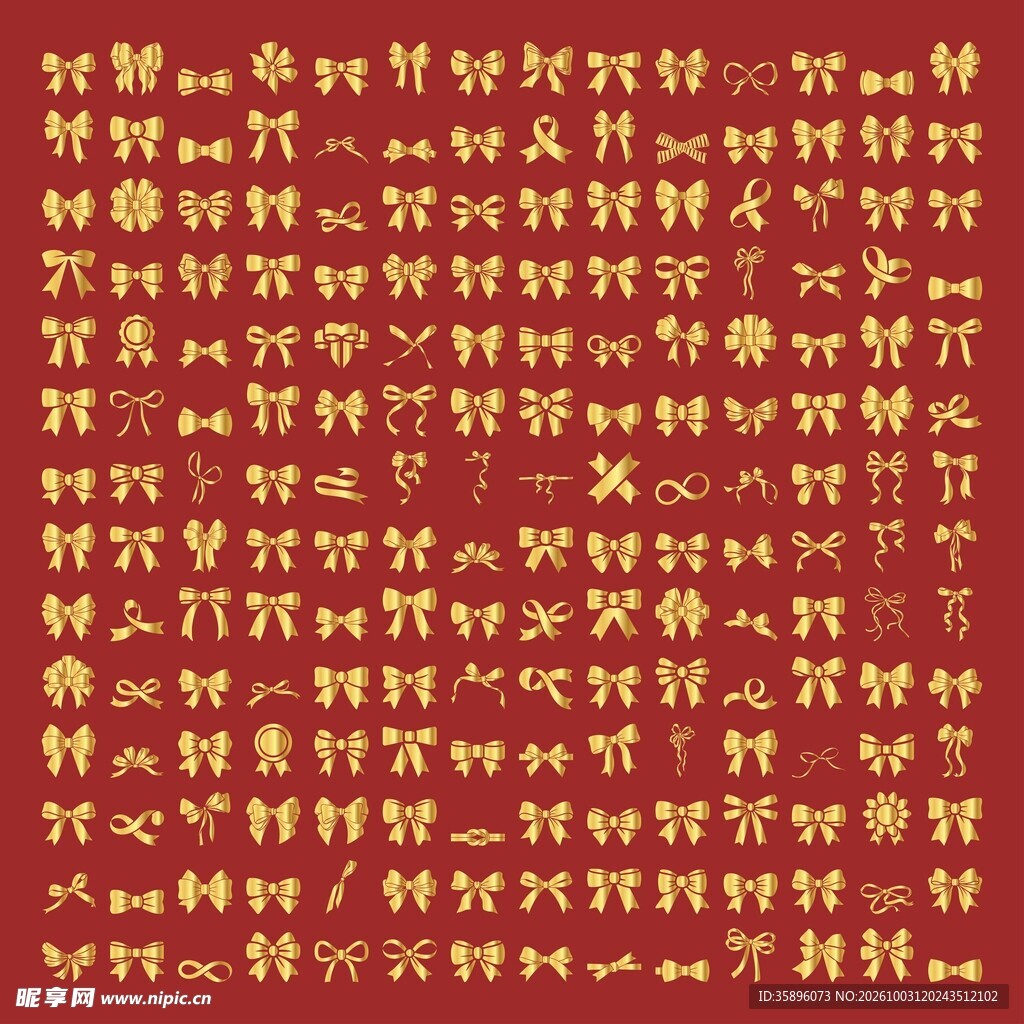 金色蝴蝶结