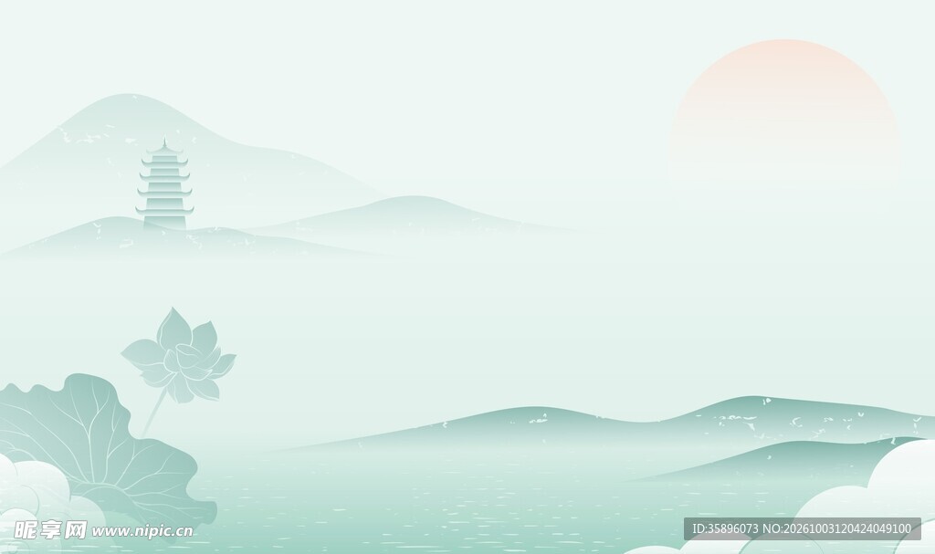 风山水背景