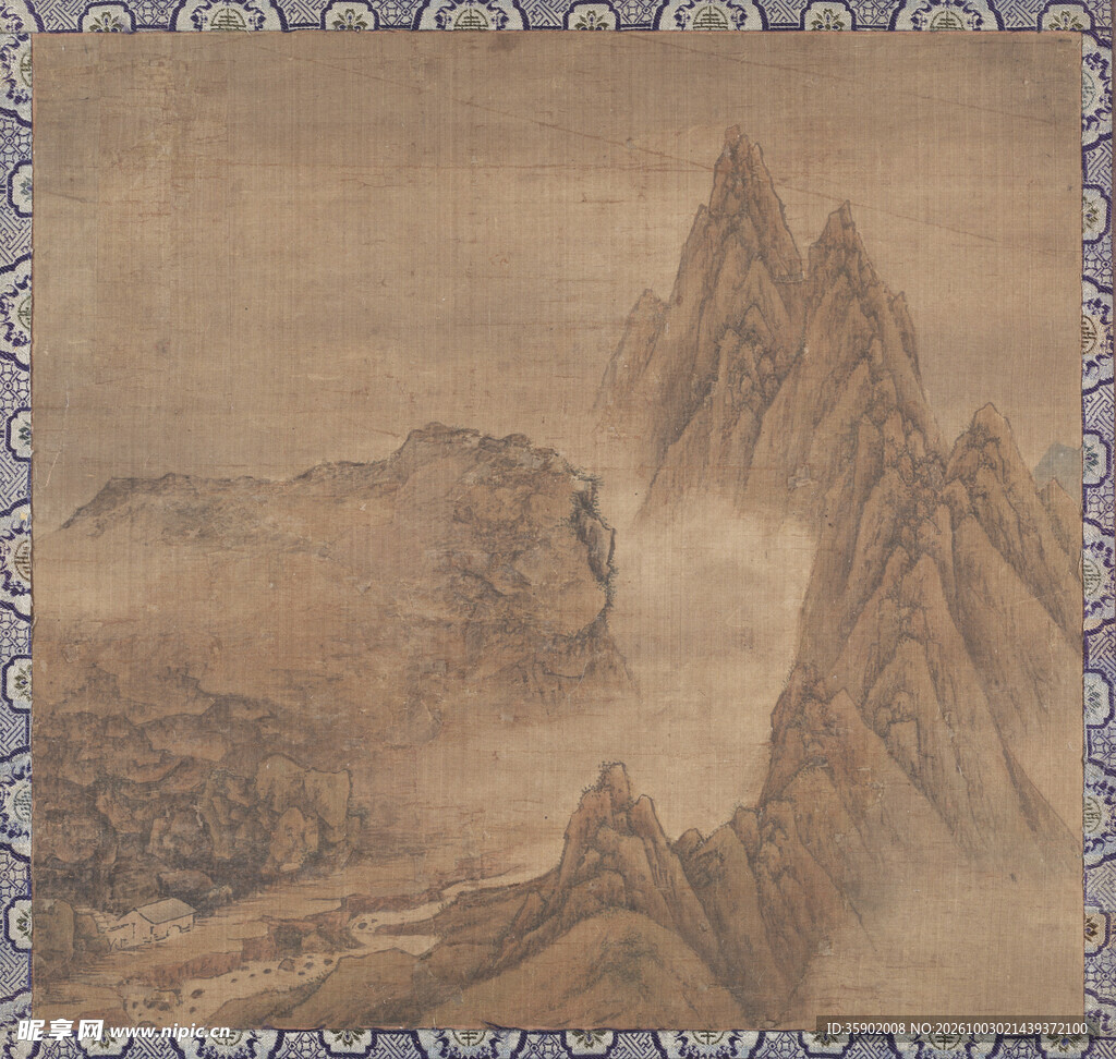 古风水墨山水图