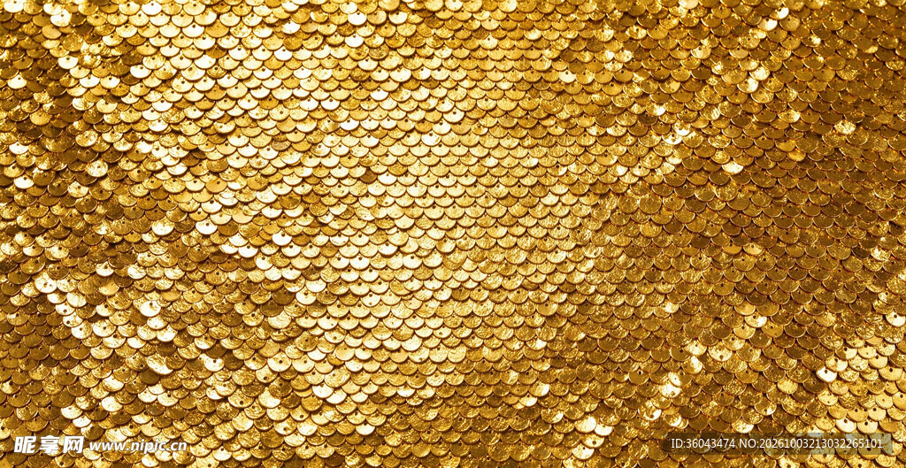 金色亮片质感背景