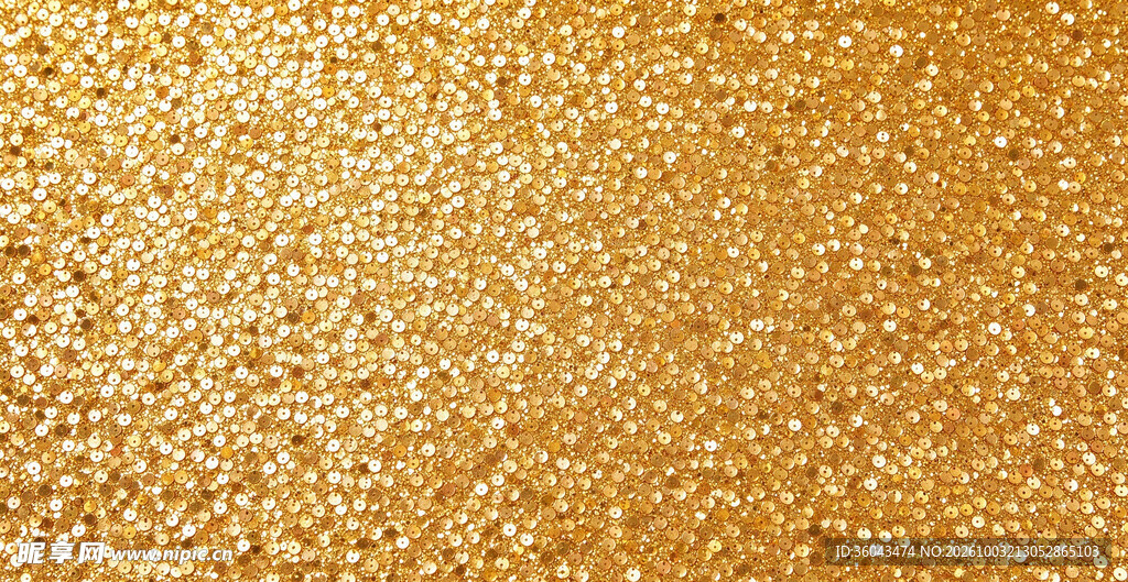 金色闪粉纹理背景
