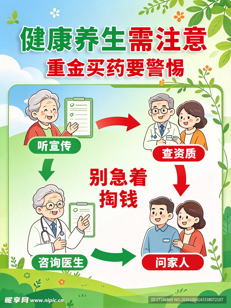老年人健康宣传海报