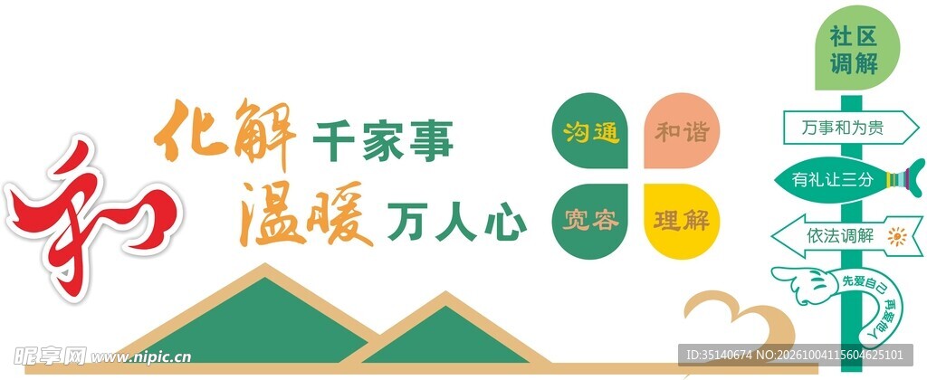 社区调解宣传标语