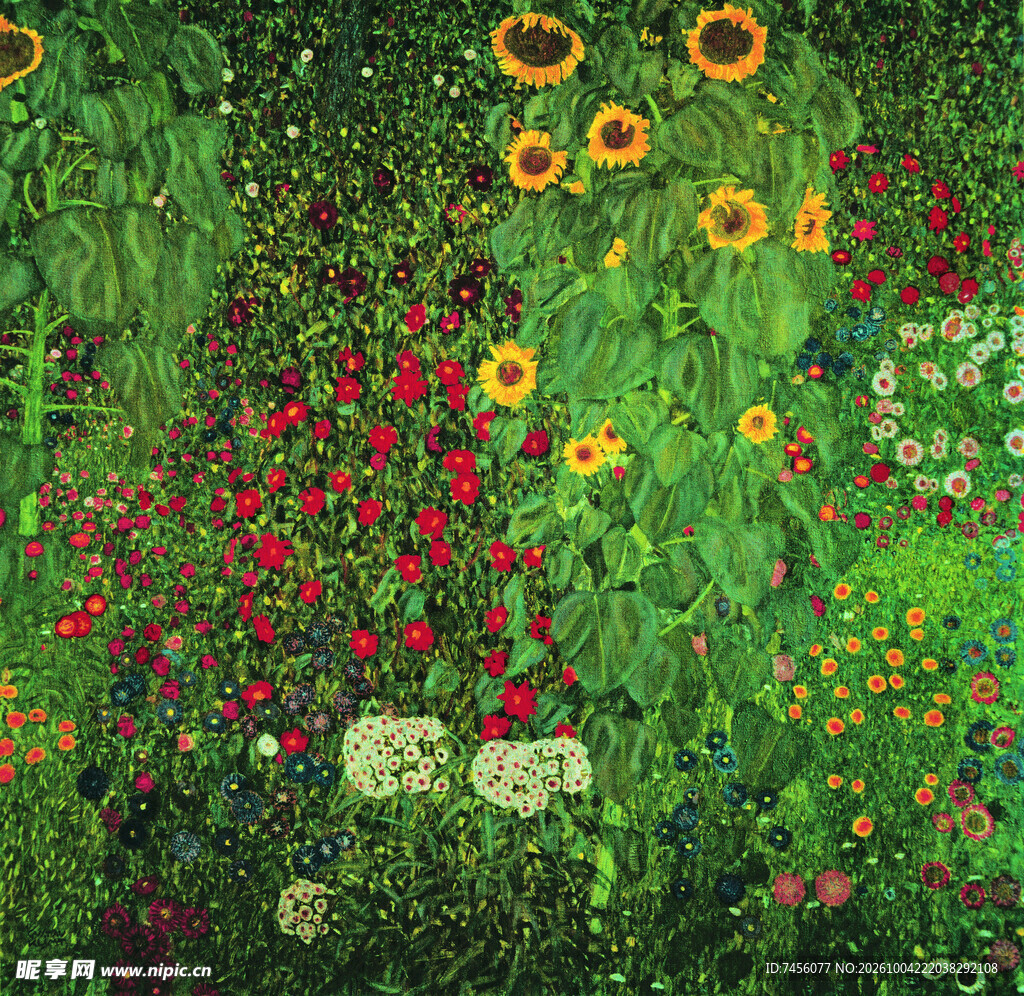 克里姆特花园油画