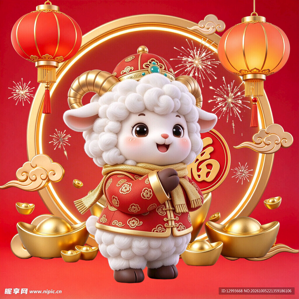 新春萌羊贺岁